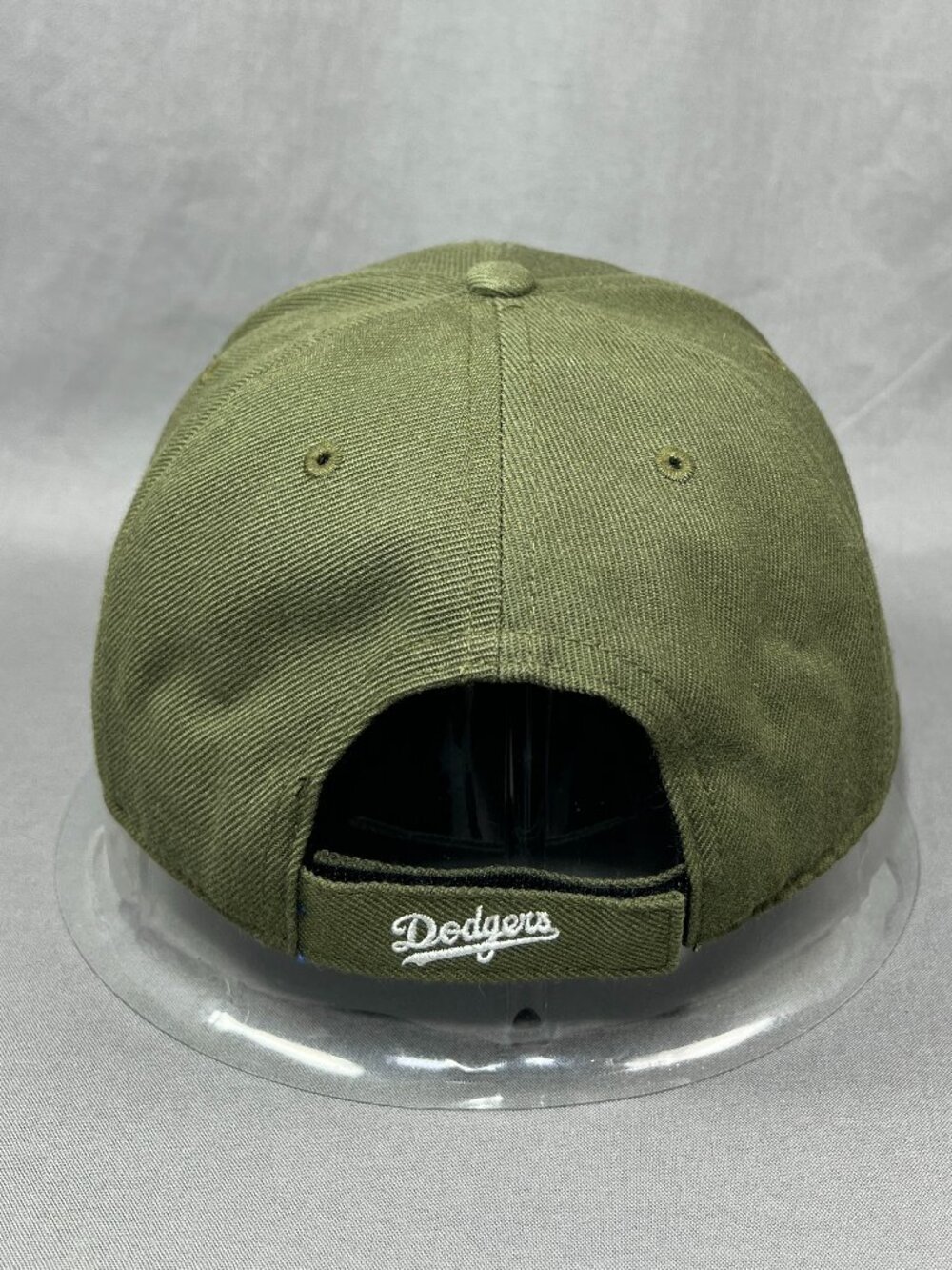 Los Angeles Dodgers LA 47 Brand MLB Strapback Hat Olive Green Adjustable Mens - Picture 3 of 16